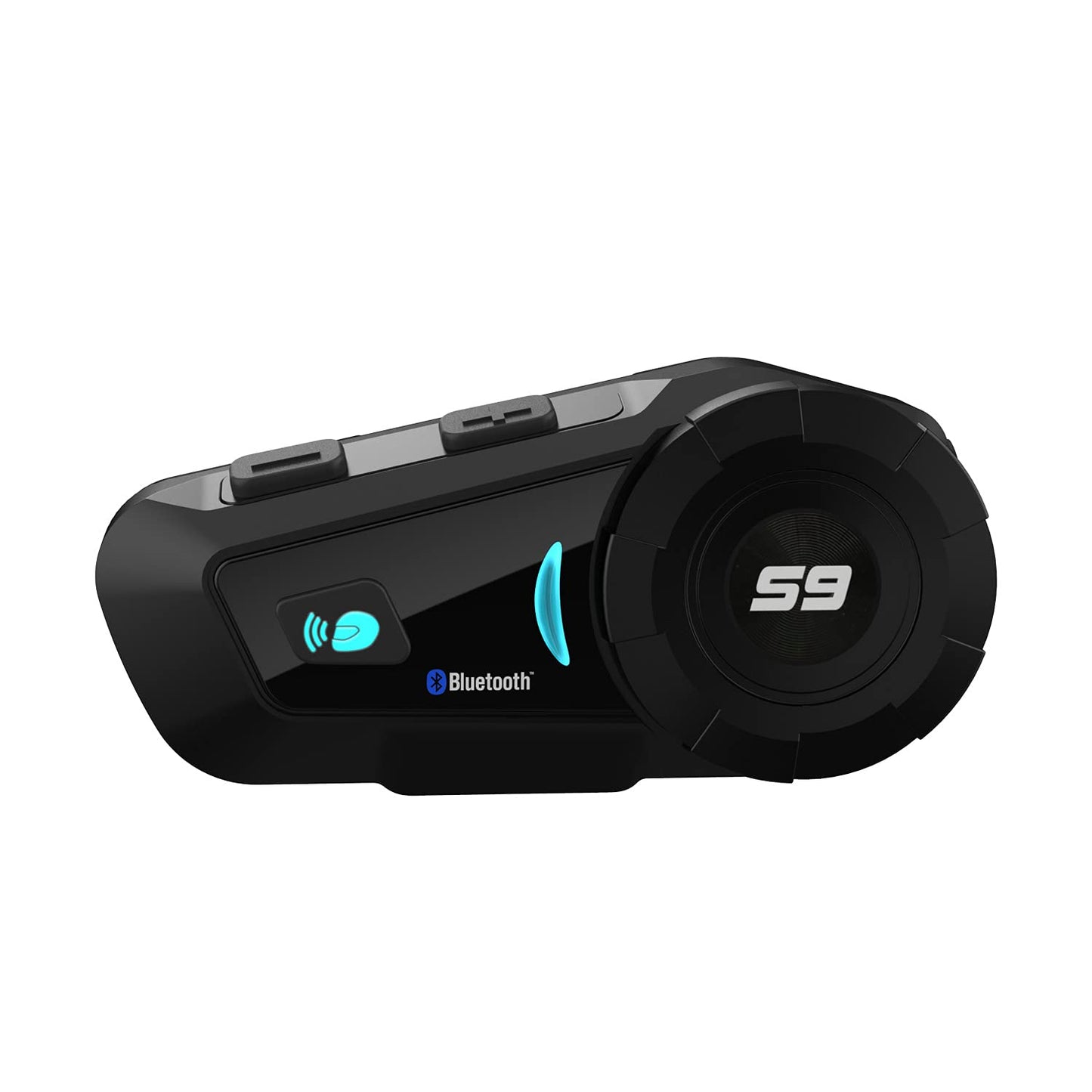 SCSETC S-9 - Casco de motocicleta con Bluetooth de 2000 m, 6 rider intercomunicador, Bluetooth con cancelación de ruido CVC, IP65 impermeable, manos libres/control de voz