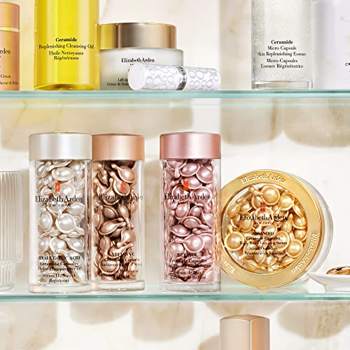Elizabeth Arden Hyaluronic Acid Serum Ceramide Capsules, Perfect for Mothers Day Gifts, Hydra-Plumping Serum, Perfect for Mothers Day Gifts, 30 Count