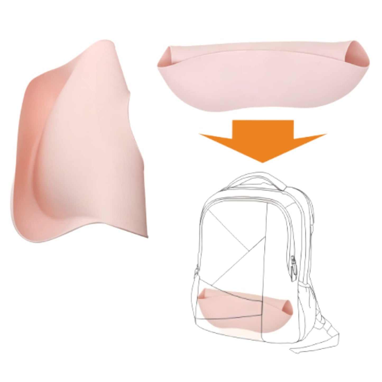 PAPU BABY Baberos de Silicón Suave. Pack de 2 Impermeables para Bebé, baby bibs. (Rosa-Rosa Pastel)