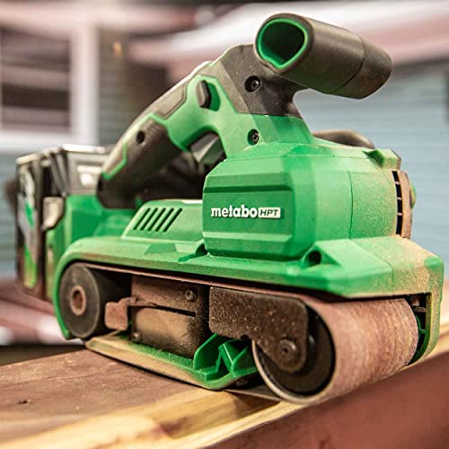 Metabo HPT - Lijadora de correa inalámbrica MultiVolt de 36 V sin escobillas de 3 x 21 pulgadas, kit de lijadora eléctrica, velocidad variable, modo automático, compatible con batería Metabo HPT de 18