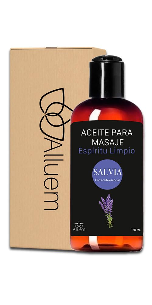 Aceite Para Masajes Alluem Salvia Espíritu Esencial