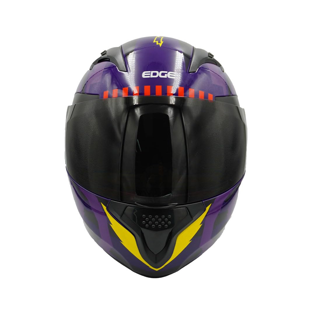 Casco Abatible EDGE Motorcycle Parts Pilot Strike Morado Brillante M