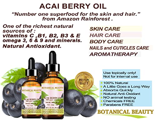 Aceite Orgánico de Acai Premium para Piel, Cabello y Uñas - Tratamiento Natural | Tienda de Productos Orgánicos