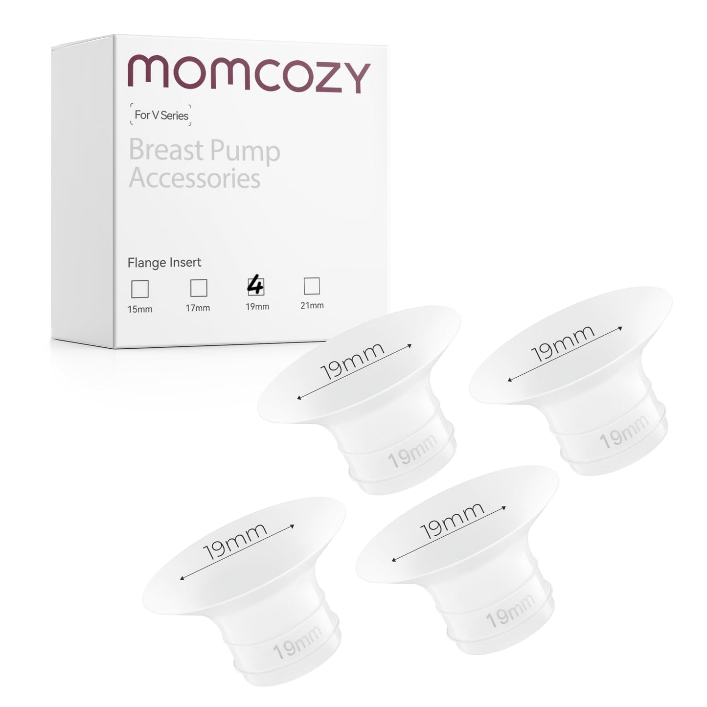 Momcozy Inserto de Brida de 19 mm, Solo Compatible con V1 Pro/V2 Pro, 4 Piezas