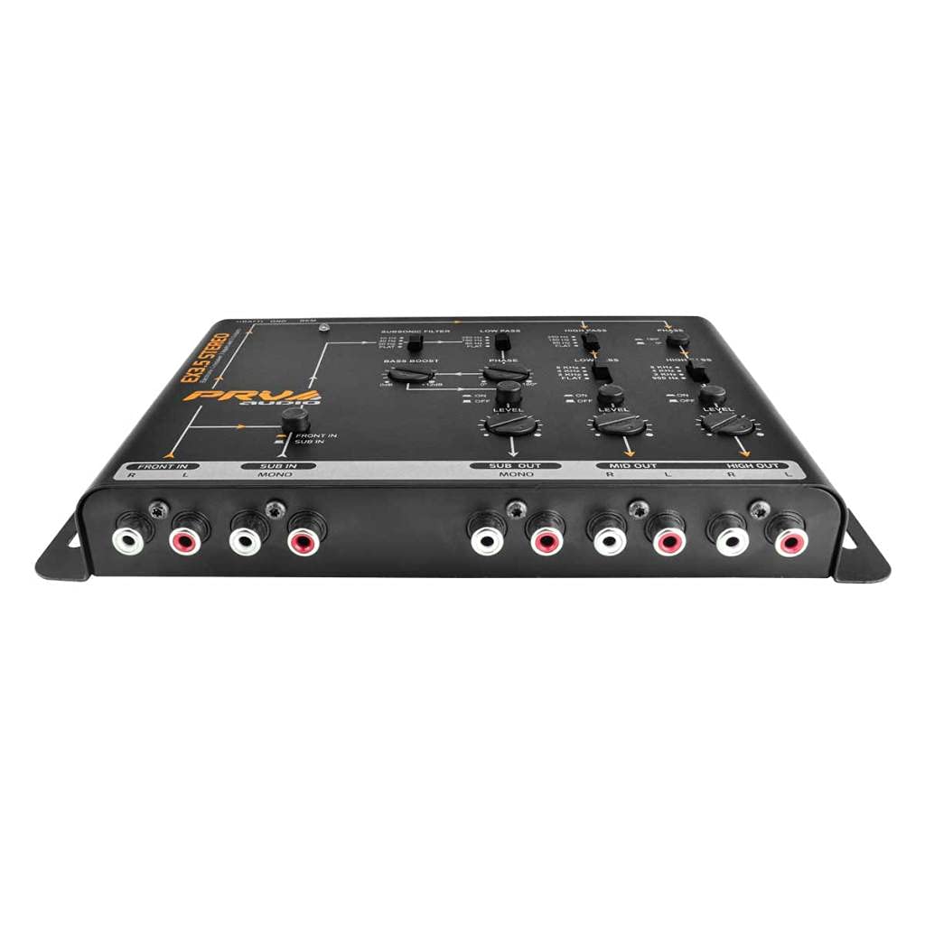 Crossover de Audio para Coche PRV AUDIO EX3.5 Estéreo 3 Vías 9 Voltios 4 en 6 Canales RCA