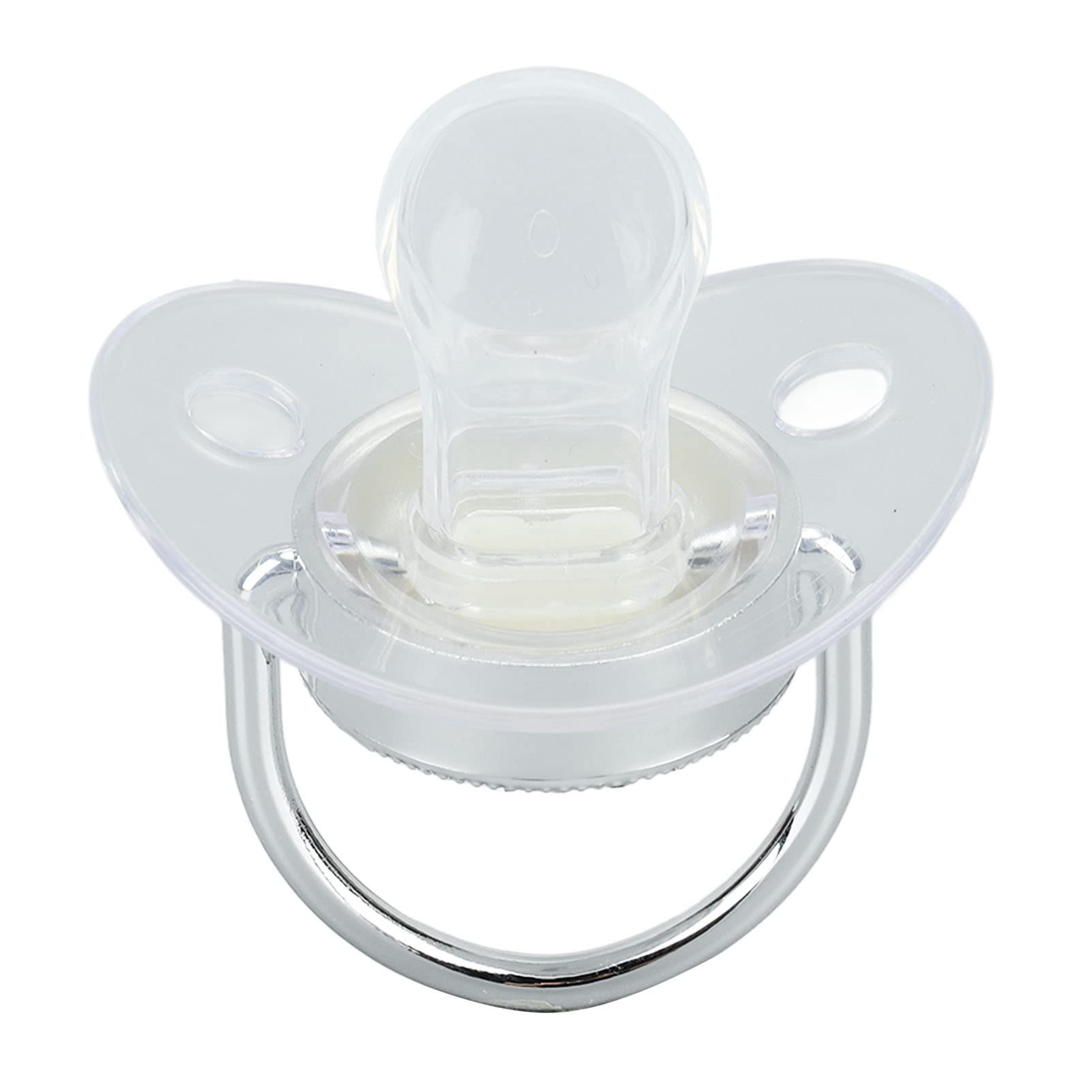 Chupete de bebé de Silicona, Chupete de bebé sin Costuras y Ergonómico Saludable y Seguro para Bebés de 6 a 18 Meses (Letra S)