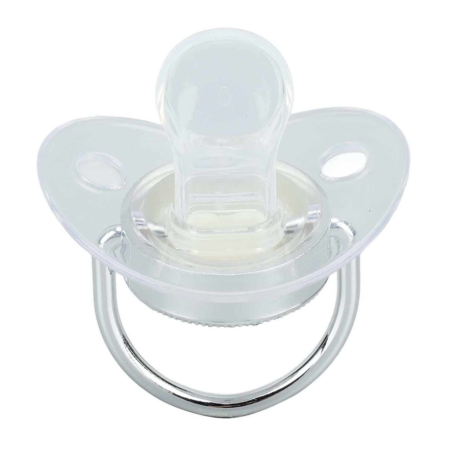 Chupete de bebé de Silicona, Chupete de bebé sin Costuras y Ergonómico Saludable y Seguro para Bebés de 6 a 18 Meses (Letra M)