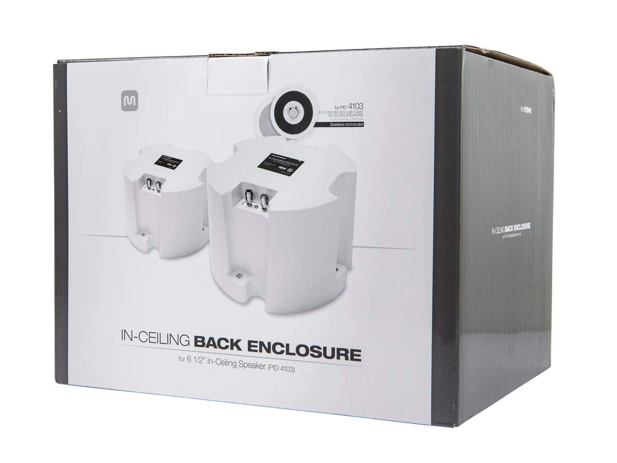 Mono ABS Back Enclosure (Pair) for PID 4103, 6 1/234 Ceiling Speaker