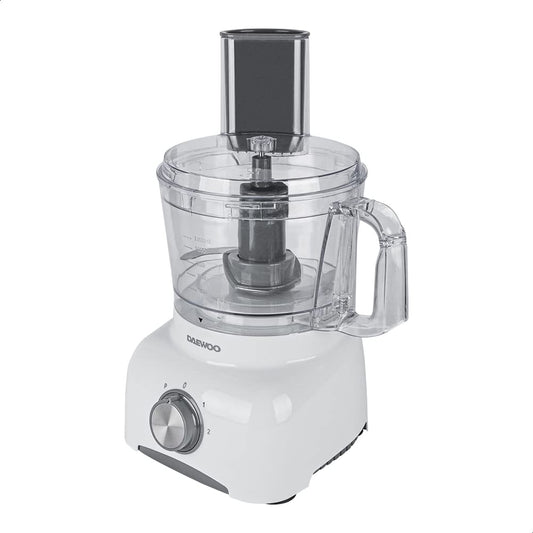 DAEWOO Procesador de alimentos de 2 velocidades más pulso, recipiente 1.2 Lts., mando de control de velocidad, doble bloqueo de seguridad, patas antideslizantes, potente motor de 600W
