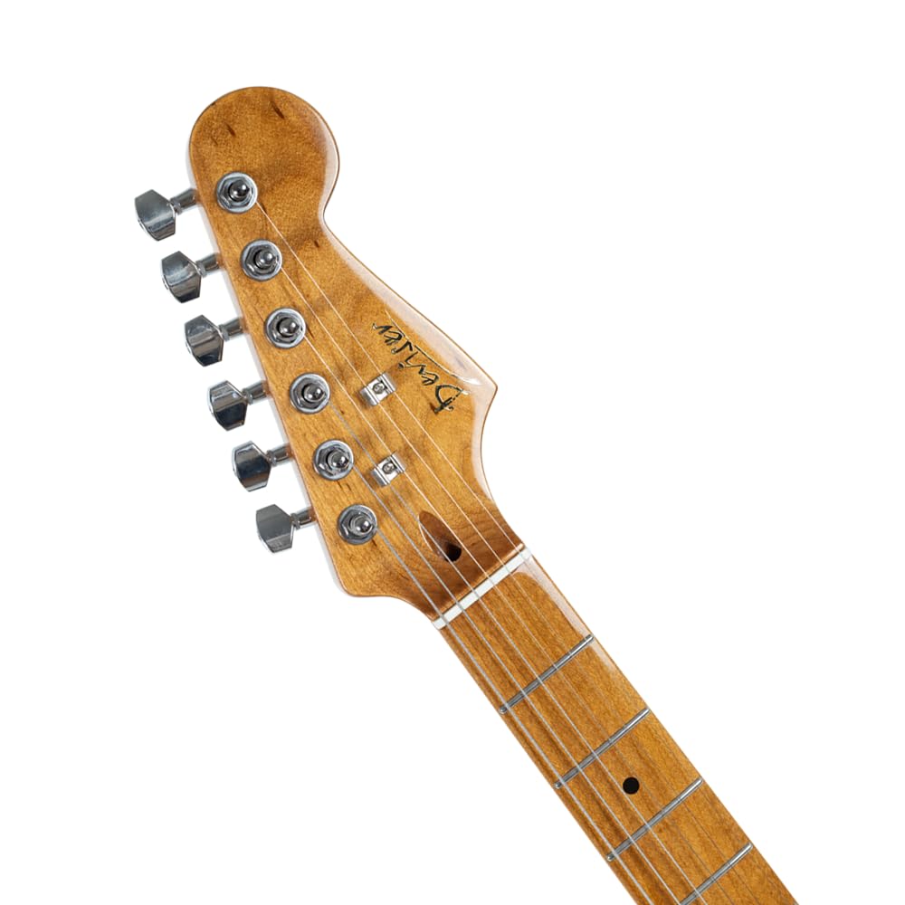 Guitarra Eléctrica Deviser L-g2pro Arce Carbonizado Color Wh