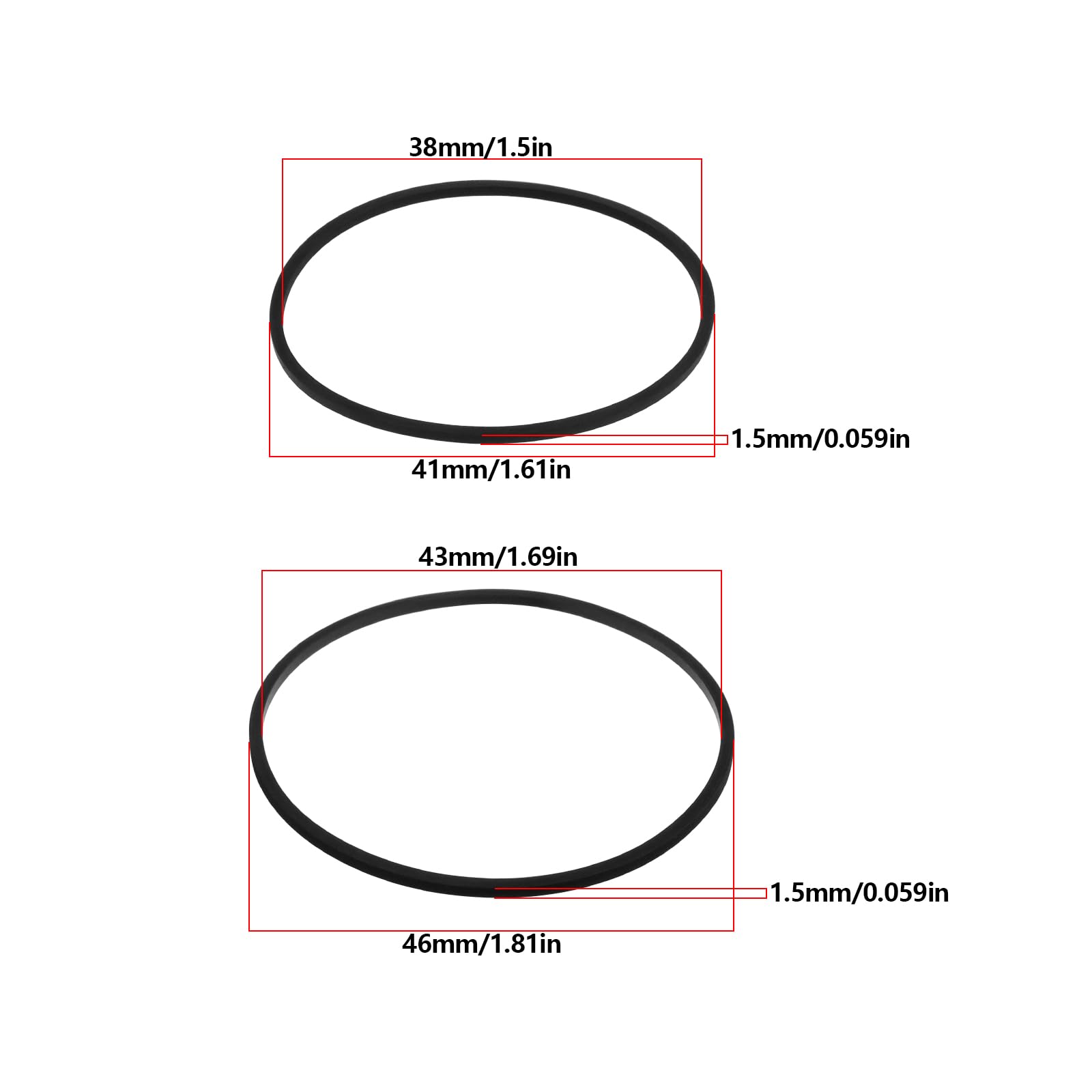 SG Store - Correas de transmisión para puerta compatibles con reproductores de CD de Sony CDP-CX300 CDP-CX350 CDP-CX355 CDP-CX333ES CDP-CX400 CDP-CX450 CDPCX455 CDP-CX555ES