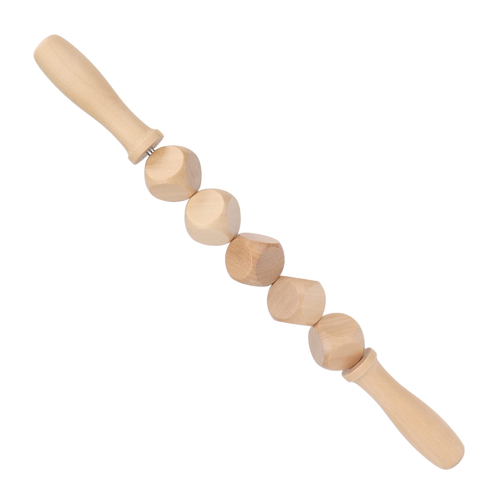 Herramienta de Masaje de Madera, Rodillo de Masaje de Madera Manual, Rodillo de Mano Duradero, Masajeador de Punto de Activación para Fascia, Celulitis, Abdomen, Relajación Muscular