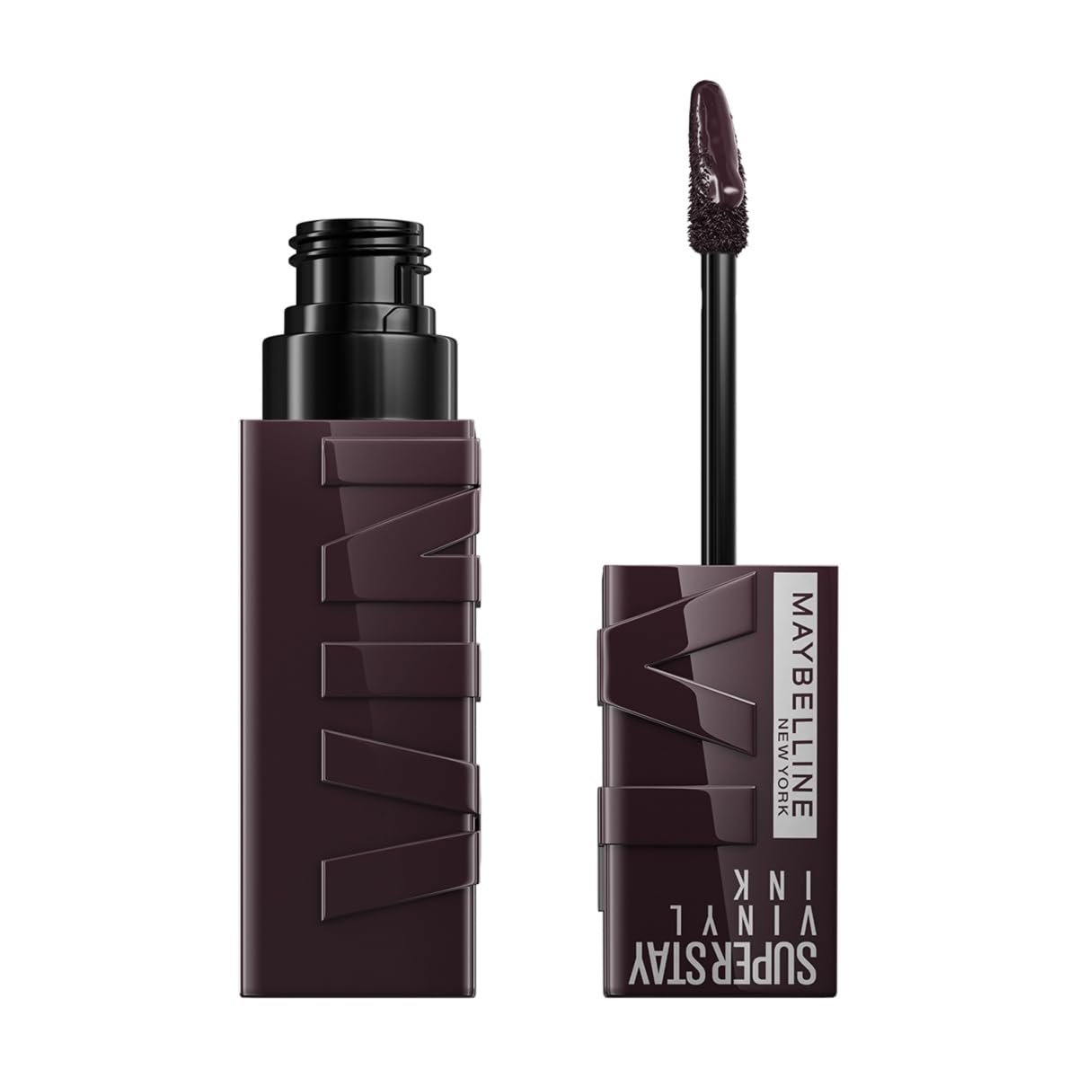 Maybelline Labial líquido brillante de larga duración, Superstay Vinyl Ink Nudes tono Charged 140, 4.2ml