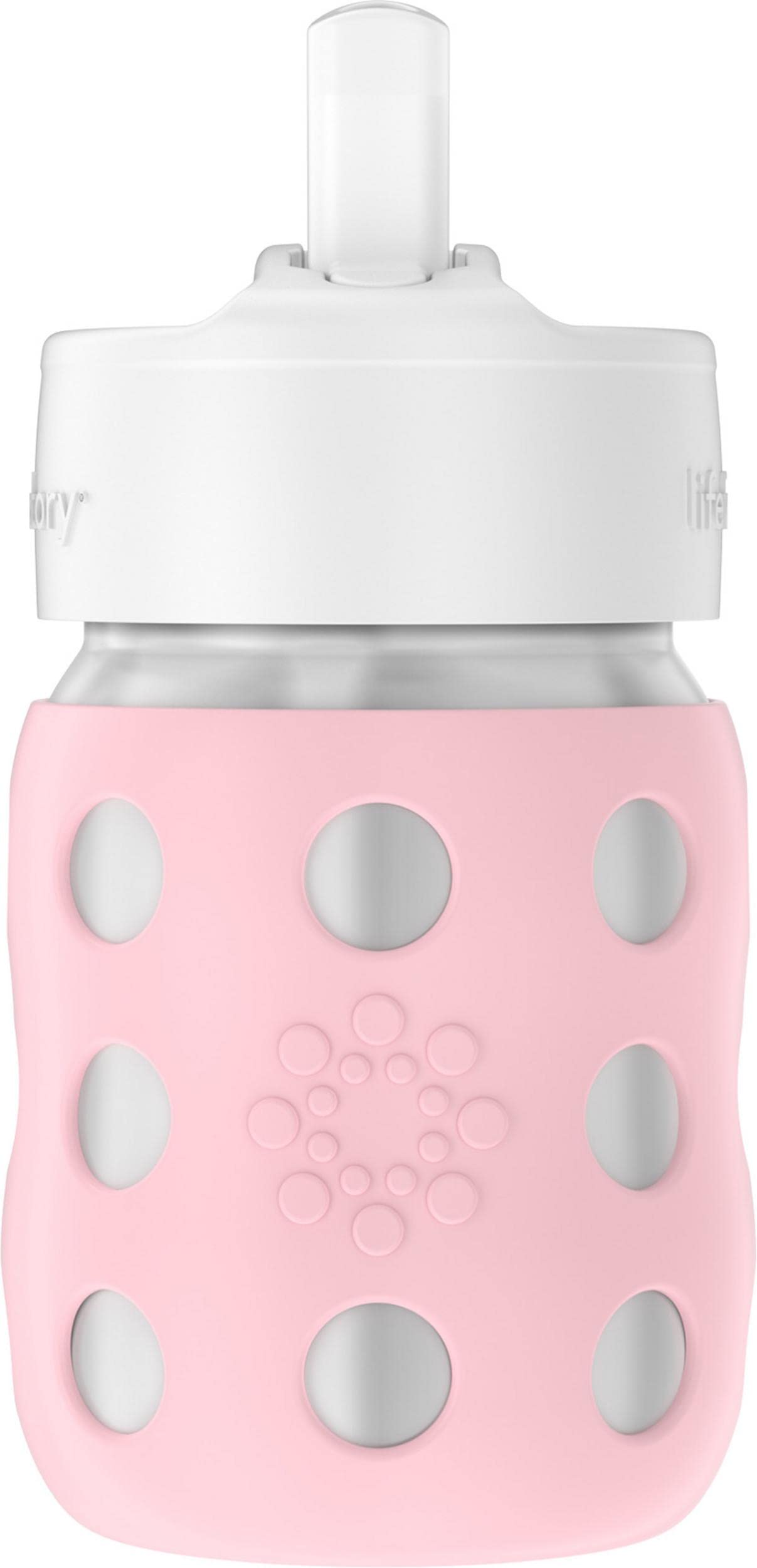 Lifefactory LS2241WDR4 - Biberón de acero inoxidable con aislamiento al vacío, cuello ancho, con tapa de pajita, rosa del desierto, LS2241WDR4