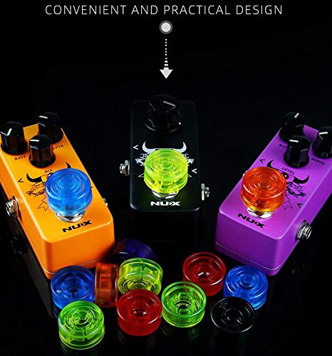 Tapas de Protección para Pedal de Efecto Dopro Varios Colores Paquete de 8