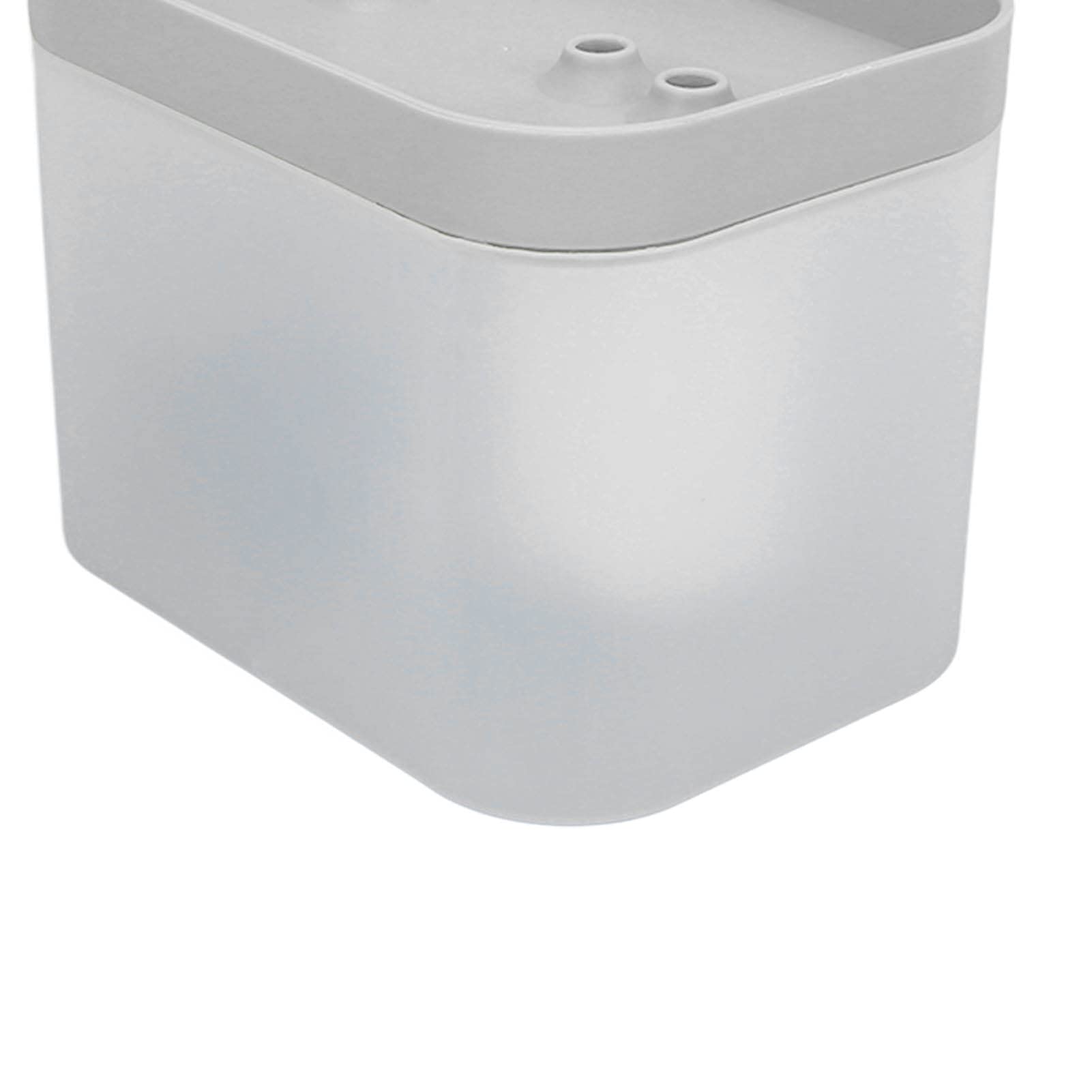 ciciglow Fuente de Agua para Gatos, 1.5 L, Flujo de Circulación Automático Silencioso, Impermeable, 11x13x15.5 Cm (Blanco Transparente)