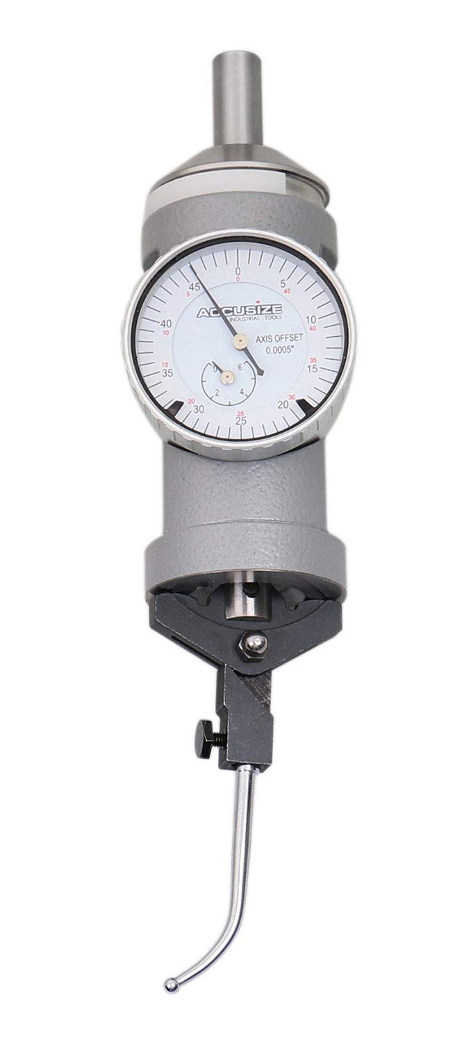 Indicador Coaxial Accusize Industrial Tools en Graduaciones 0-0.15 Pulgadas por 0.0005 Pulgadas para Centrado Coaxial