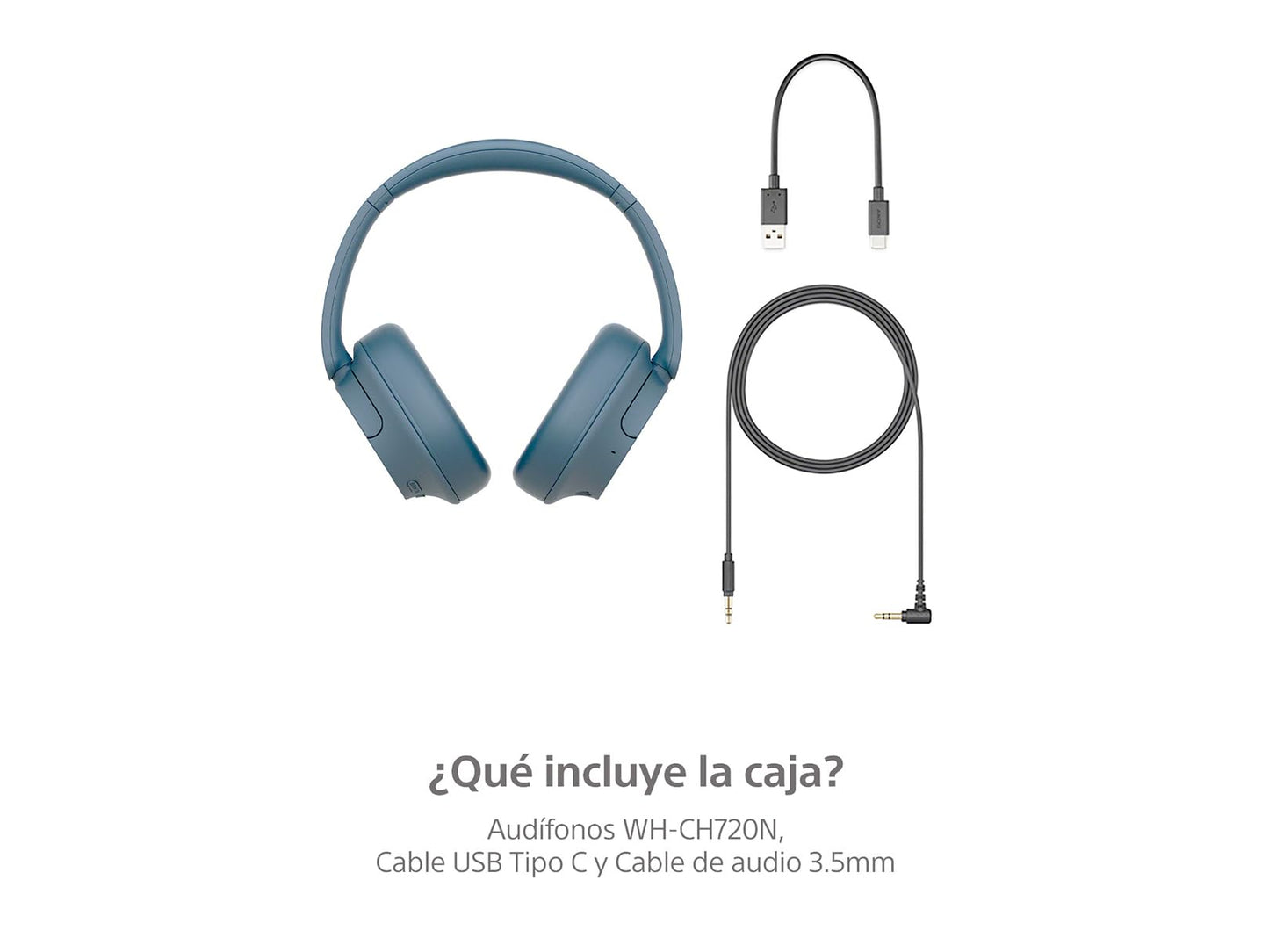 Audífonos Inalámbricos Sony Azul WH-CH720N con Noise Canceling Versión Nacional