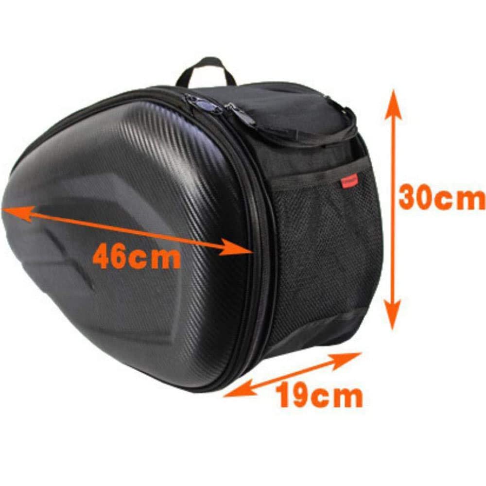 Alforjas de Motocicleta Universal Cuero PU Impermeable Capacidad Ampliable