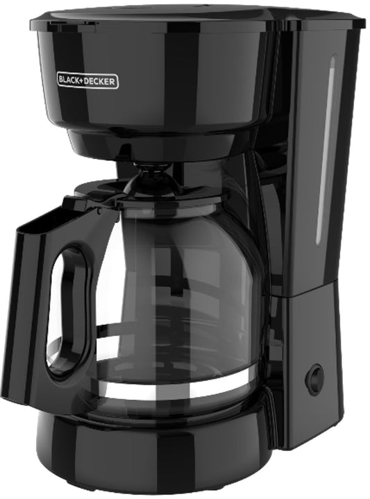 BLACK+DECKER CM0915BKD - Cafetera de 12 tazas con interruptor de fácil encendido/apagado, jarra de fácil vertido, sin goteo con cesta de filtro extraíble, color negro