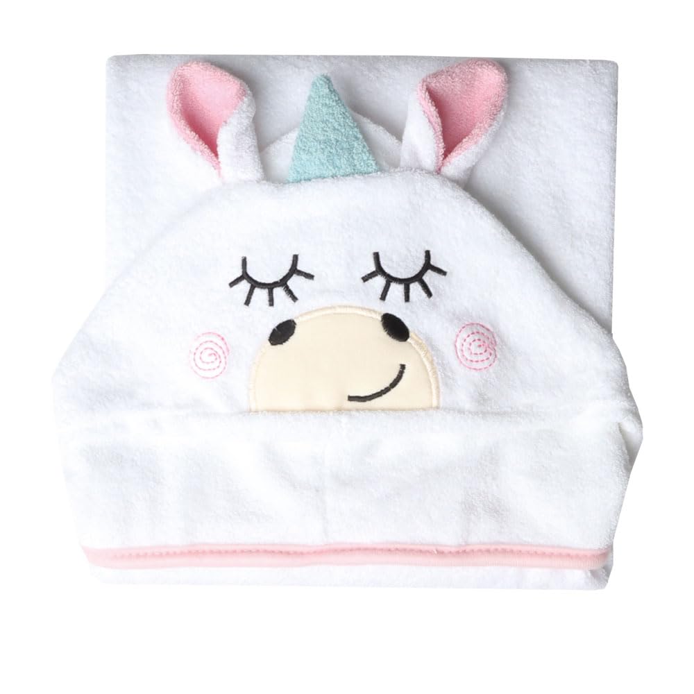 Baby Mink Salida de Baño para Bebé, Suave y Absorbente para Después del Baño (Blanco)