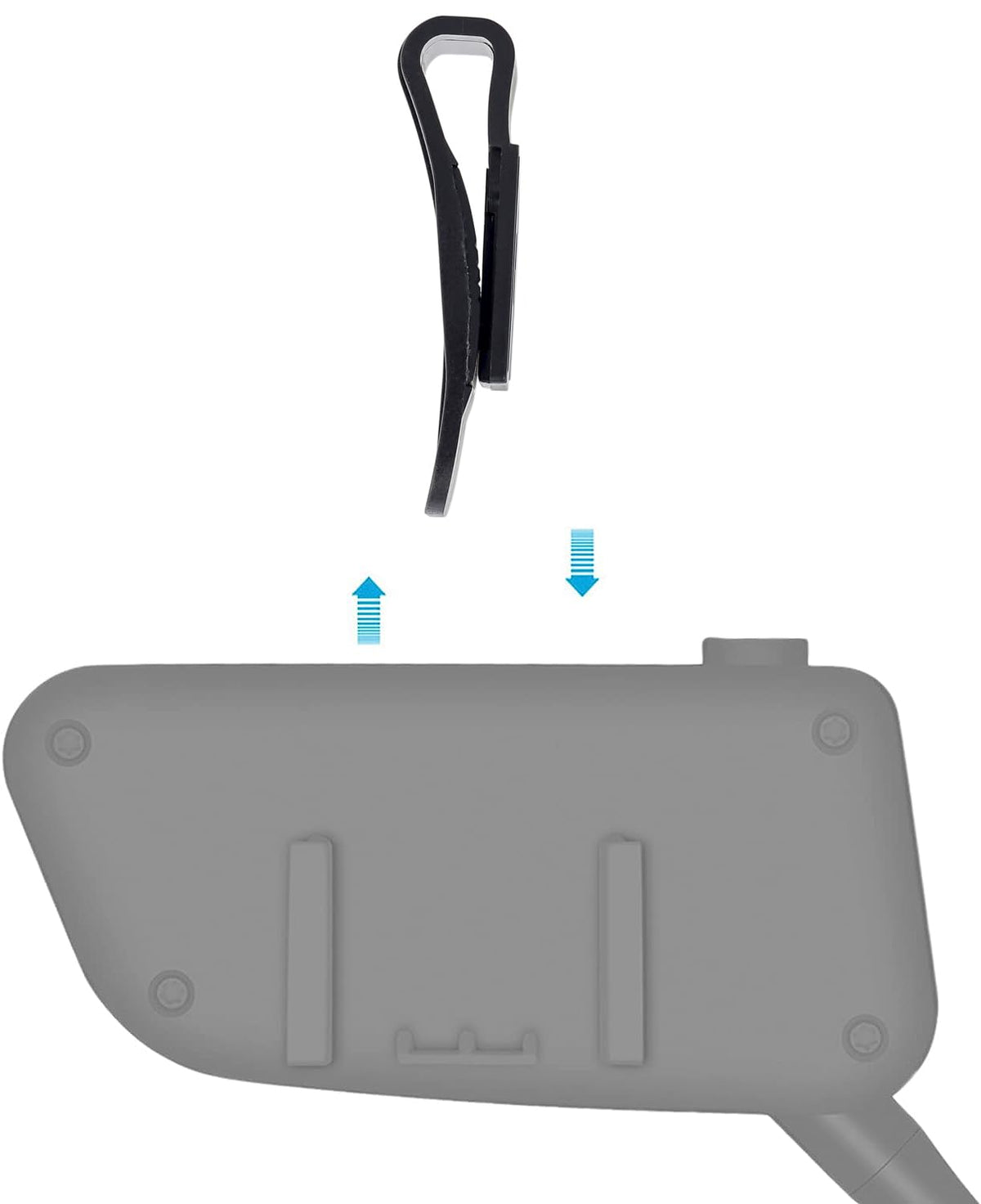 Clip para Cinturón MIMIRACLE Negro para Auriculares de Árbitro, Compatible con V4 Plus/Q7/Q2/V7/Q8/MS8/MS20, Paquete de 2