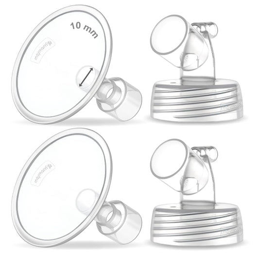 Piezas de Bomba Cuello Ancho Maymom Blancas para S1/S2 de Spectra con Embudos de 10 mm