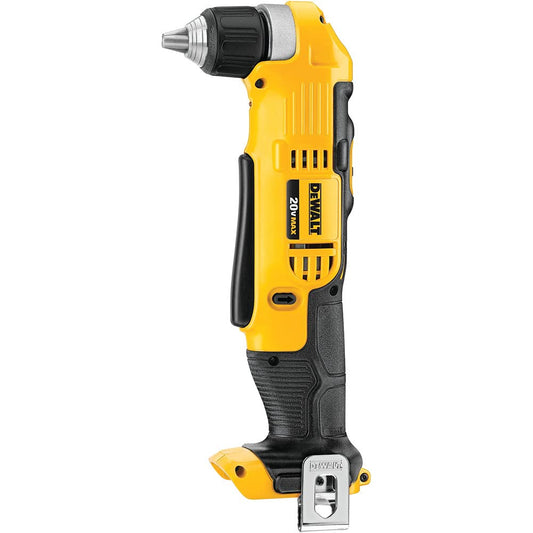 DEWALT Taladro atornillador en ángulo recto (sólo herramienta) 20V MAX* 3/8 pulgada DCD740B