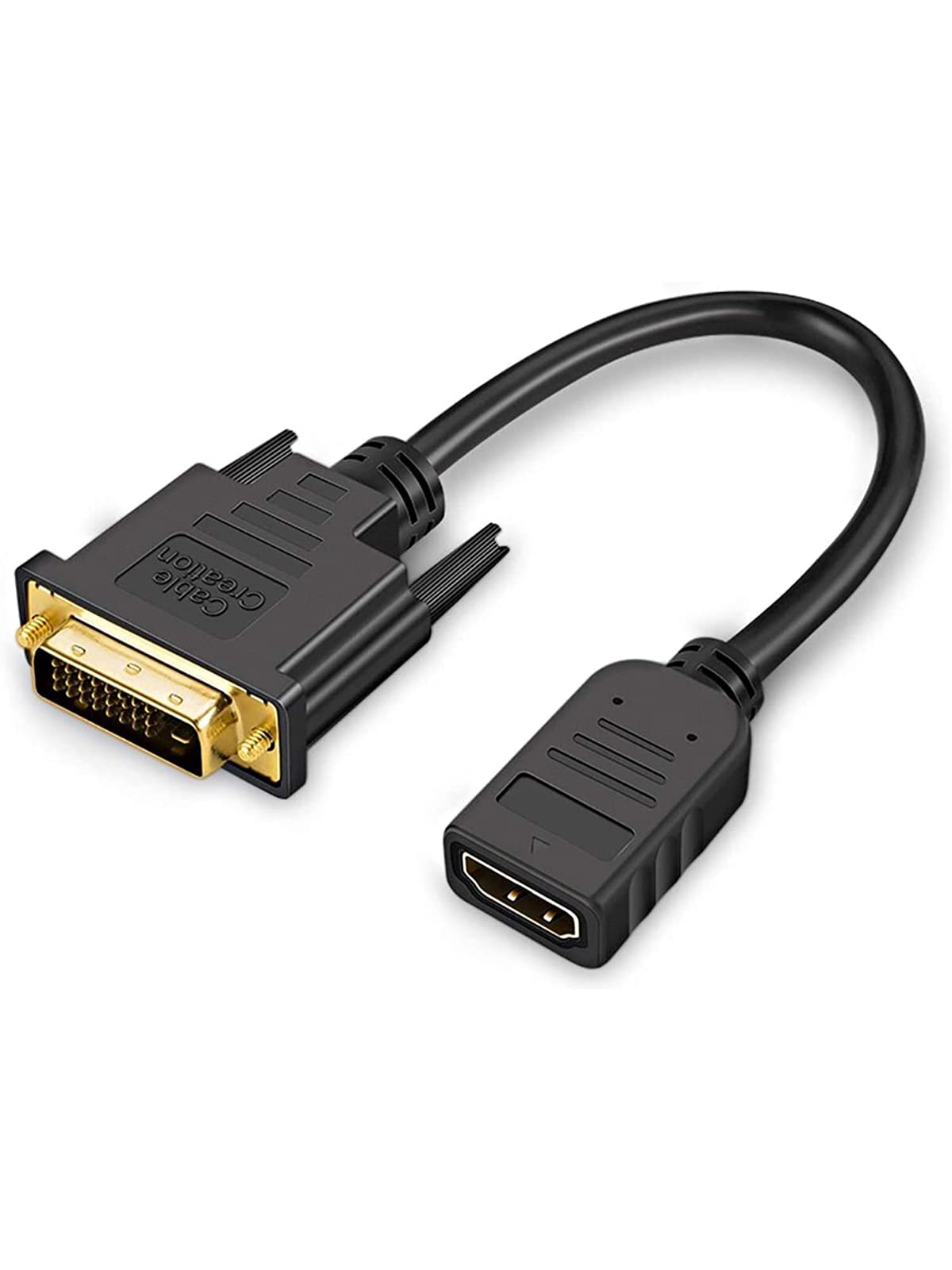 Cable HDMI a DVI CableCreation 0,15 Metros Adaptador 24+1