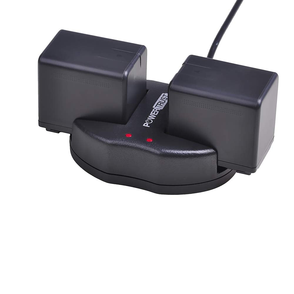 Batería y Cargador USB Dual PowerTrust VW-VBT380 para Panasonic