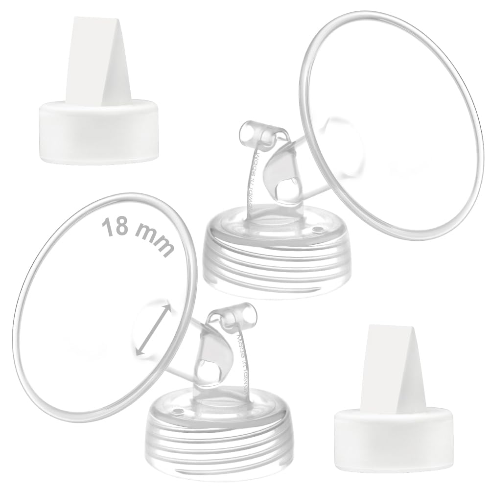 Embudo de 18 mm y Válvula tipo Pato Maymom, compatible con S1, S2 y 9 Plus; repuestos no originales; reemplaza el Embudo y la Válvula tipo Pato de la bomba S2 de Spectra.