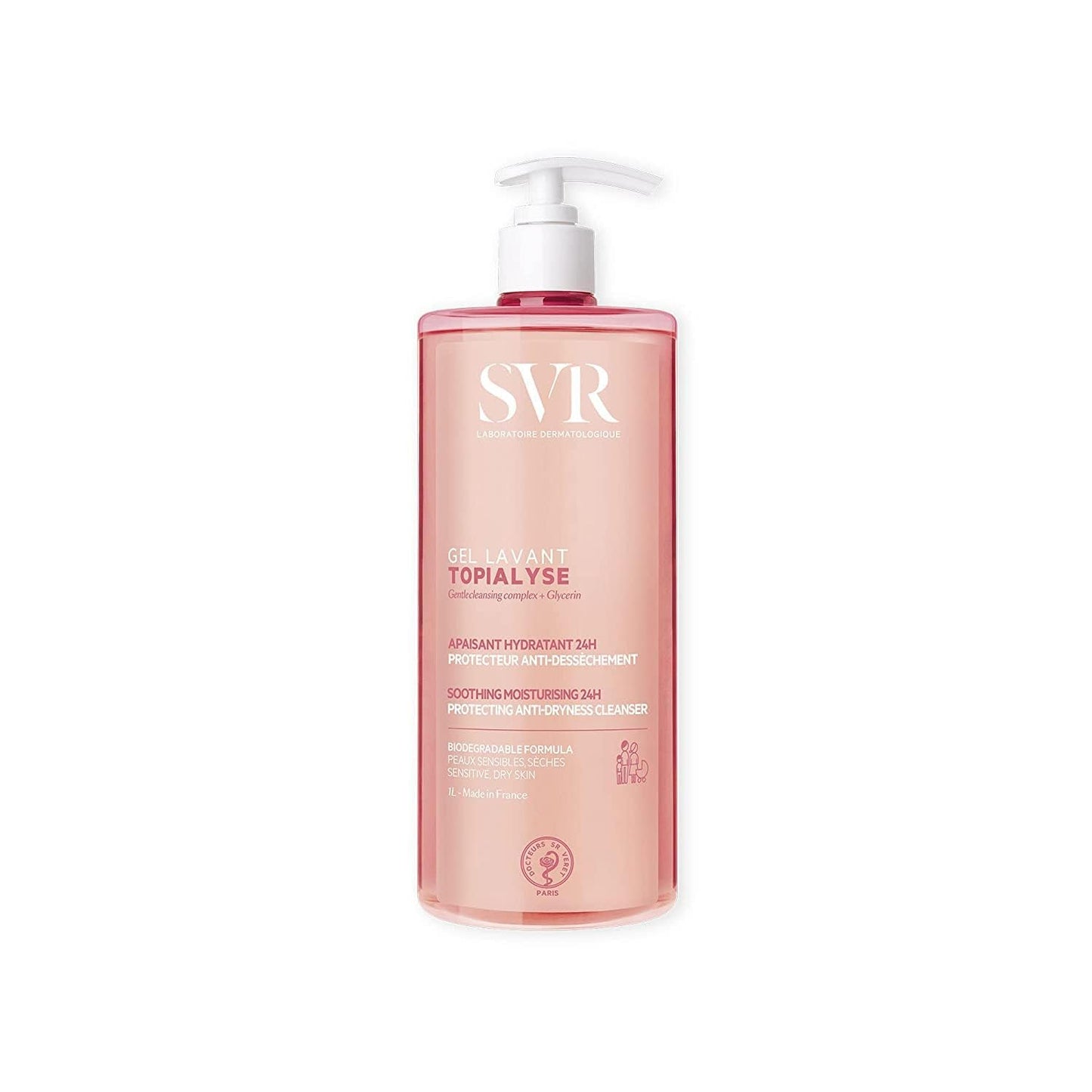 SVR Gel Limpiador para Rostro y Cuerpo Topialyse 1L