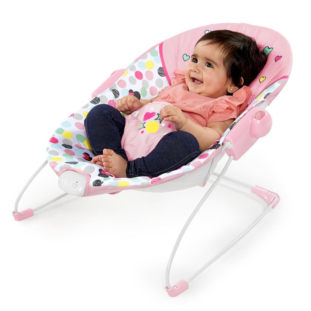 Disney Baby Mecedora Con Motivos De Lunares Y Minnie Mouse, Pink, Paquete De 2340.0 Grams
