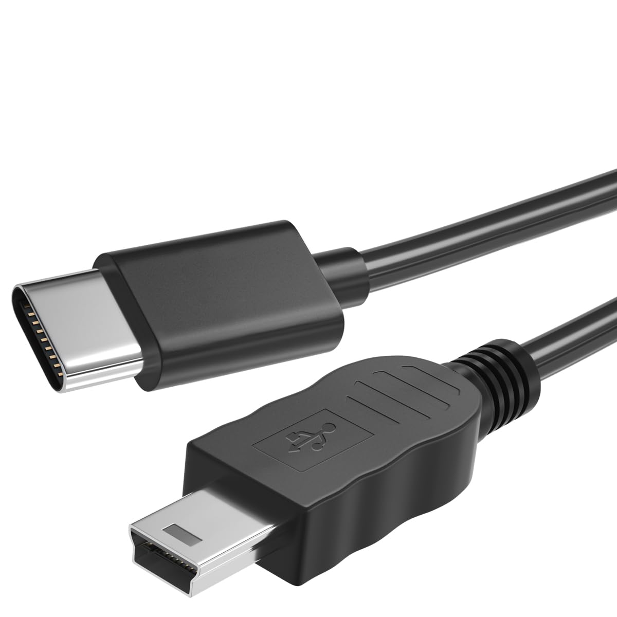 Cable de carga USB-C a Mini USB, cable de carga tipo C a Mini-B compatible con cámara Canon, cargador rápido para GoPro Hero 3+, Ti-84 Plus, driver PS3, Dash Cam, Blue Yeti. Cargador de datos para