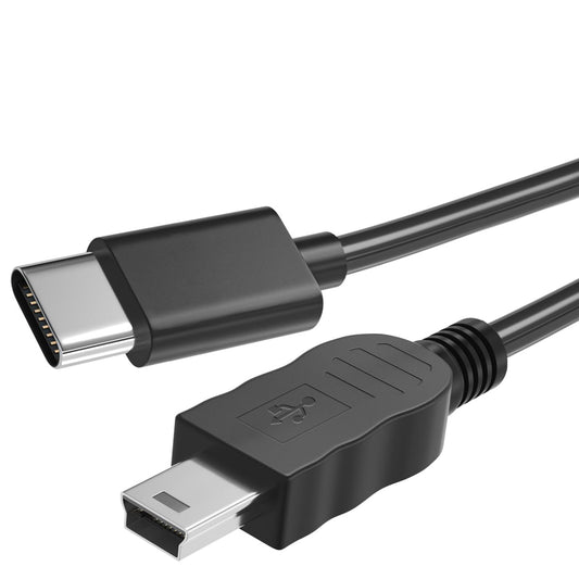 Cable de carga USB-C a Mini USB, cable de carga tipo C a Mini-B compatible con cámara Canon, cargador rápido para GoPro Hero 3+, Ti-84 Plus, driver PS3, Dash Cam, Blue Yeti. Cargador de datos para