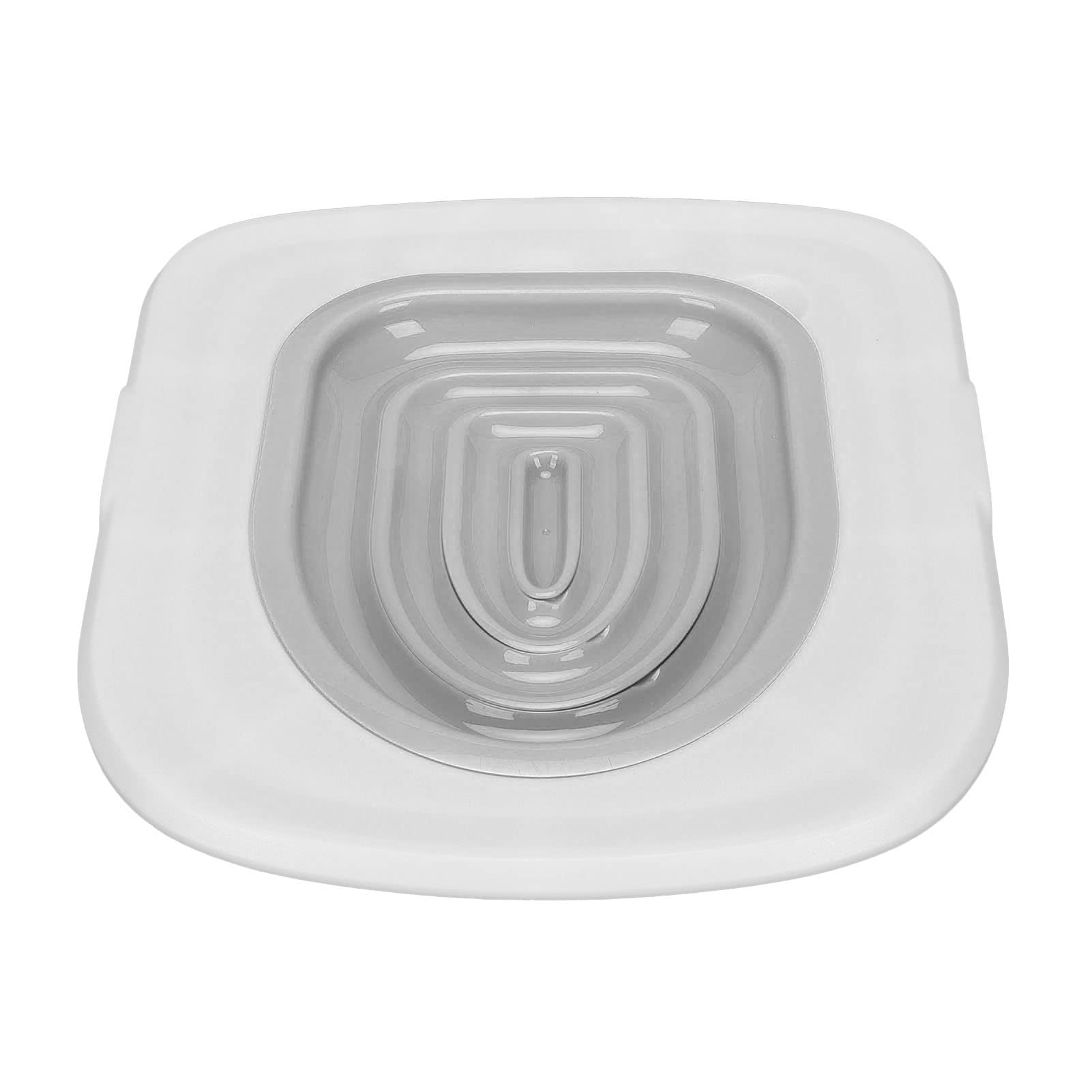 HEEPDD Asiento de Inodoro para Gatos, Entrenador de Inodoro Gatos Reutilizable Universal Gatos y Gatitos (Bandeja Blanca, 1 Soporte Interior Gris)