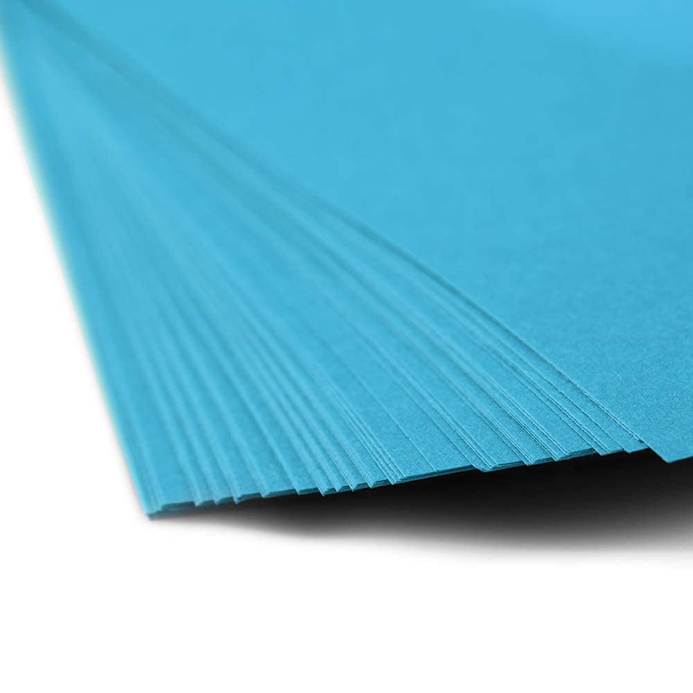 JAM PAPER Papel de 25 libras – 8,5 x 11 – Azul reciclado – 50 hojas por paquete