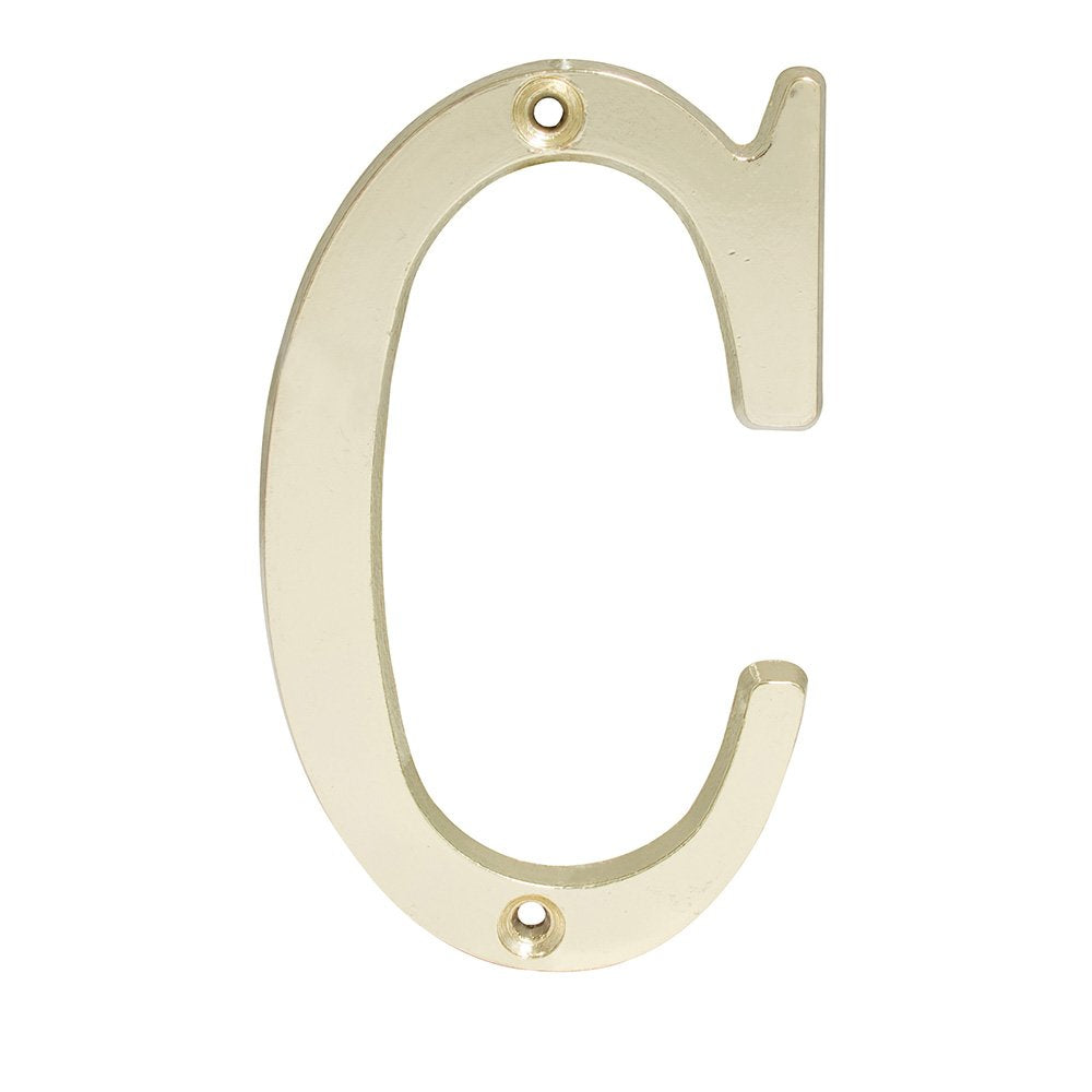Cerradura Letra C Slim L701CLB Latón Brillante 4 Pulgadas