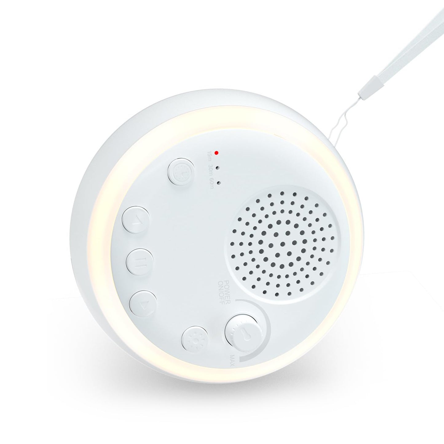 Máquina de sonido Easysleep - Máquina de ruido blanco con 16 sonidos calmantes y luz nocturna, con 3 temporizadores de sueño, portátil y alimentado por USB para relajación del sueño