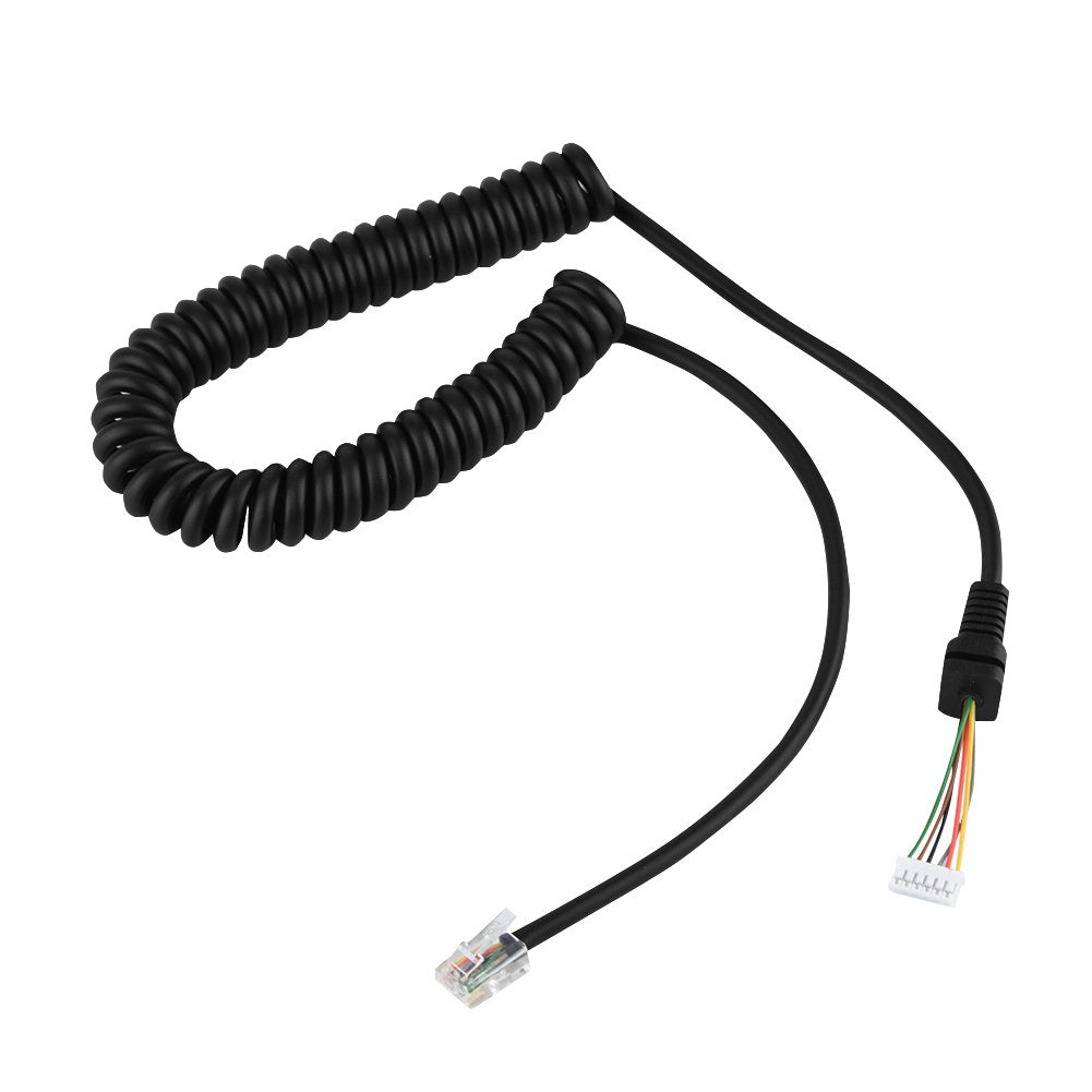 Bewinner Cable de micrófono de Repuesto para MH-48A6J, FT-7800, FT-8800, FT-8900, FT-7100M, FT-2800M, FT-8900R, Cable de Micrófono de Mano MH-48