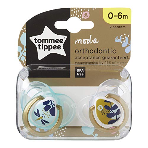 Chupetes Tommee Tippee Moda sin BPA 0-6 Meses Diseños Variados