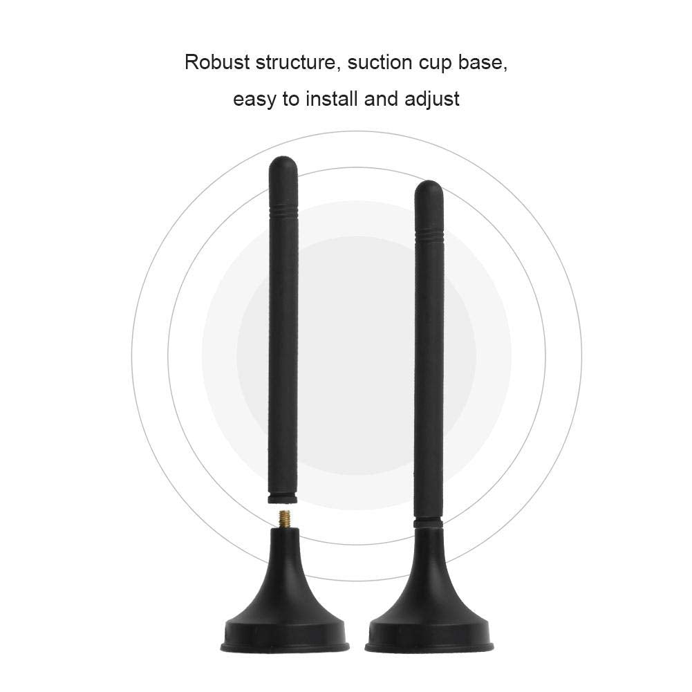 Bewinner1 Antena de TV Digital con Atracción Magnética y Recepción Doble Frecuencia UHF/VHF