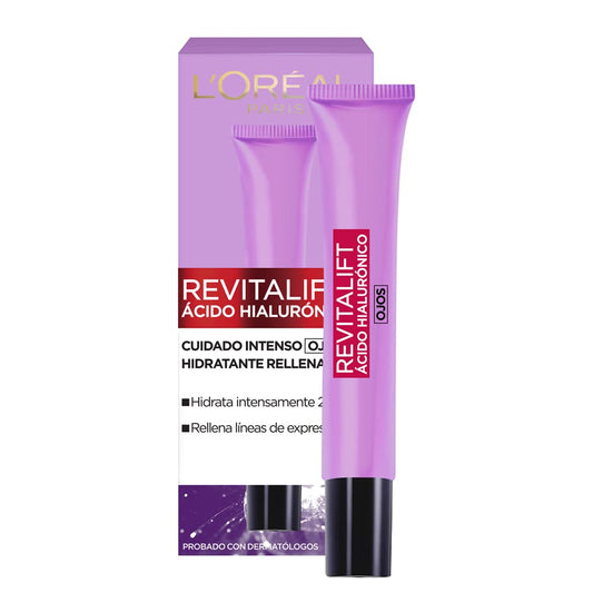 L'Oréal Paris Crema de Ojos Revitalift Ácido Hialurónico, 15ml