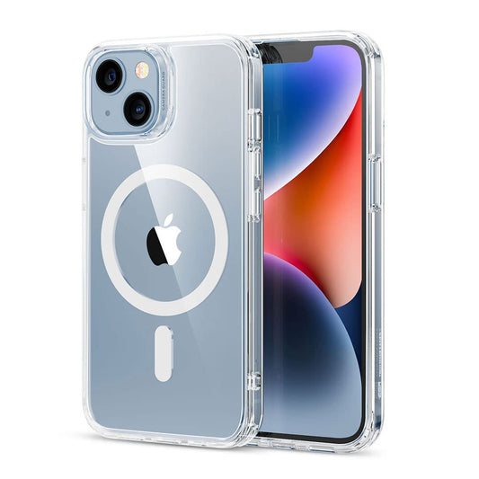 ESR Funda Híbrida con HaloLock Compatible con iPhone 13, Compatible Carga Magnética, Respaldo Resistente a Arañazos, Protección Mejorada contra Caídas, Serie Classic, Transparente
