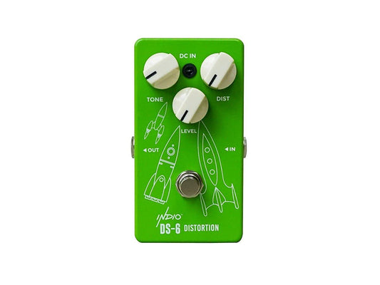 Pedal de Efecto para Guitarra Monoprice Indio Vintage Distortion Analog de Tamaño Completo