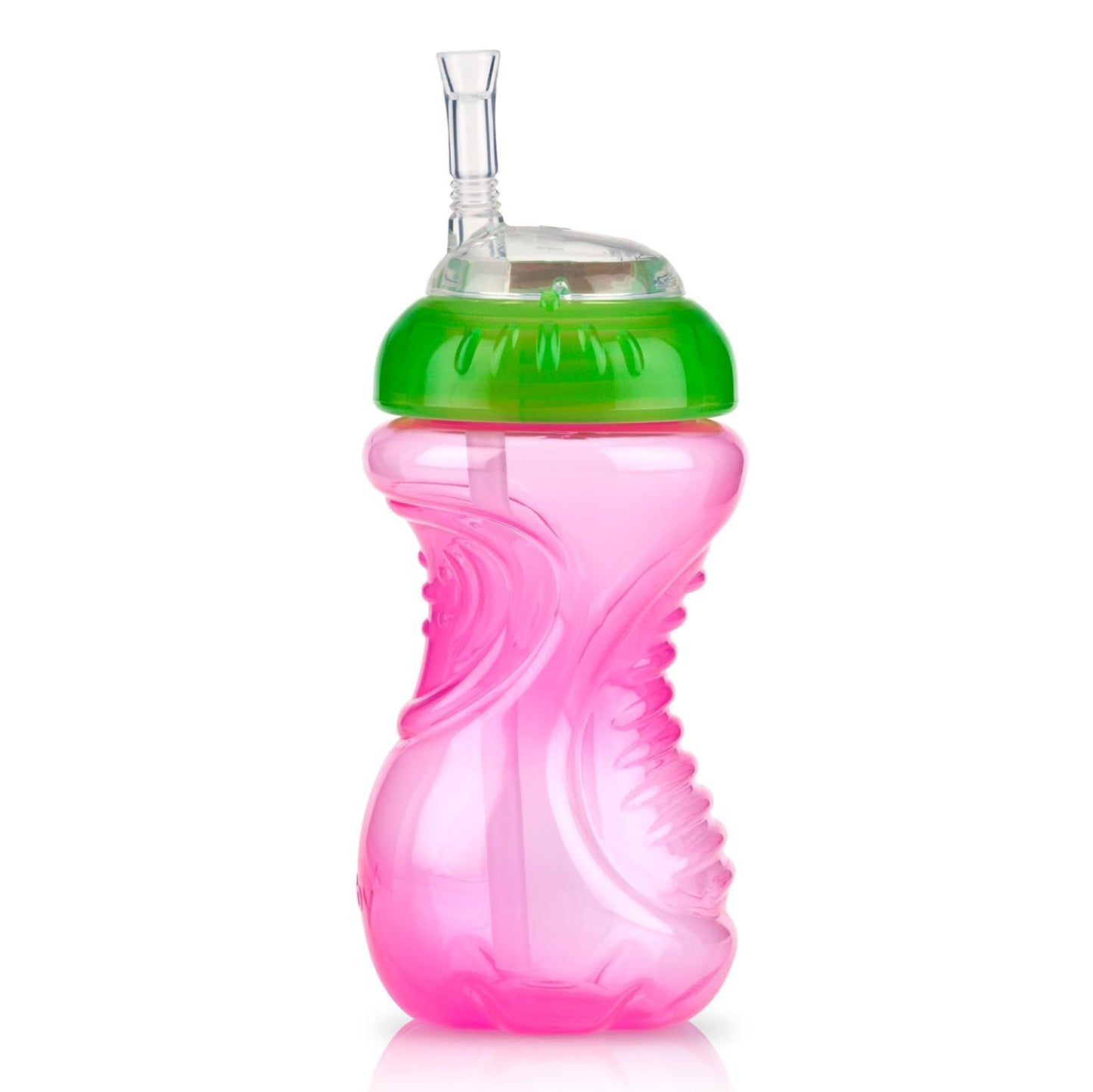 Vasos Antiderrame Nuby Multicolor con Popote Flex para Niña