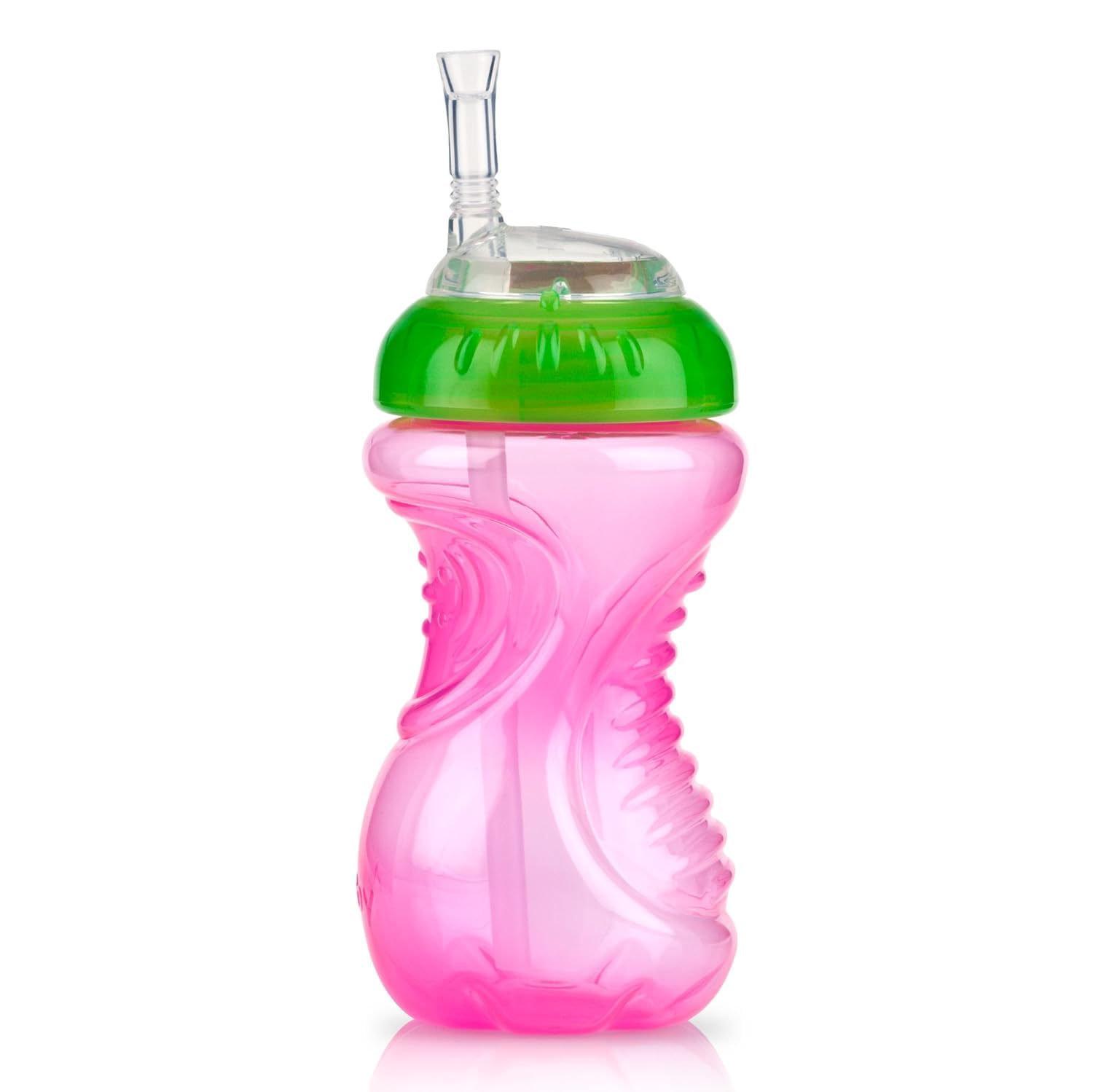 Vasos Antiderrame Nuby Multicolor con Popote Flex para Niña