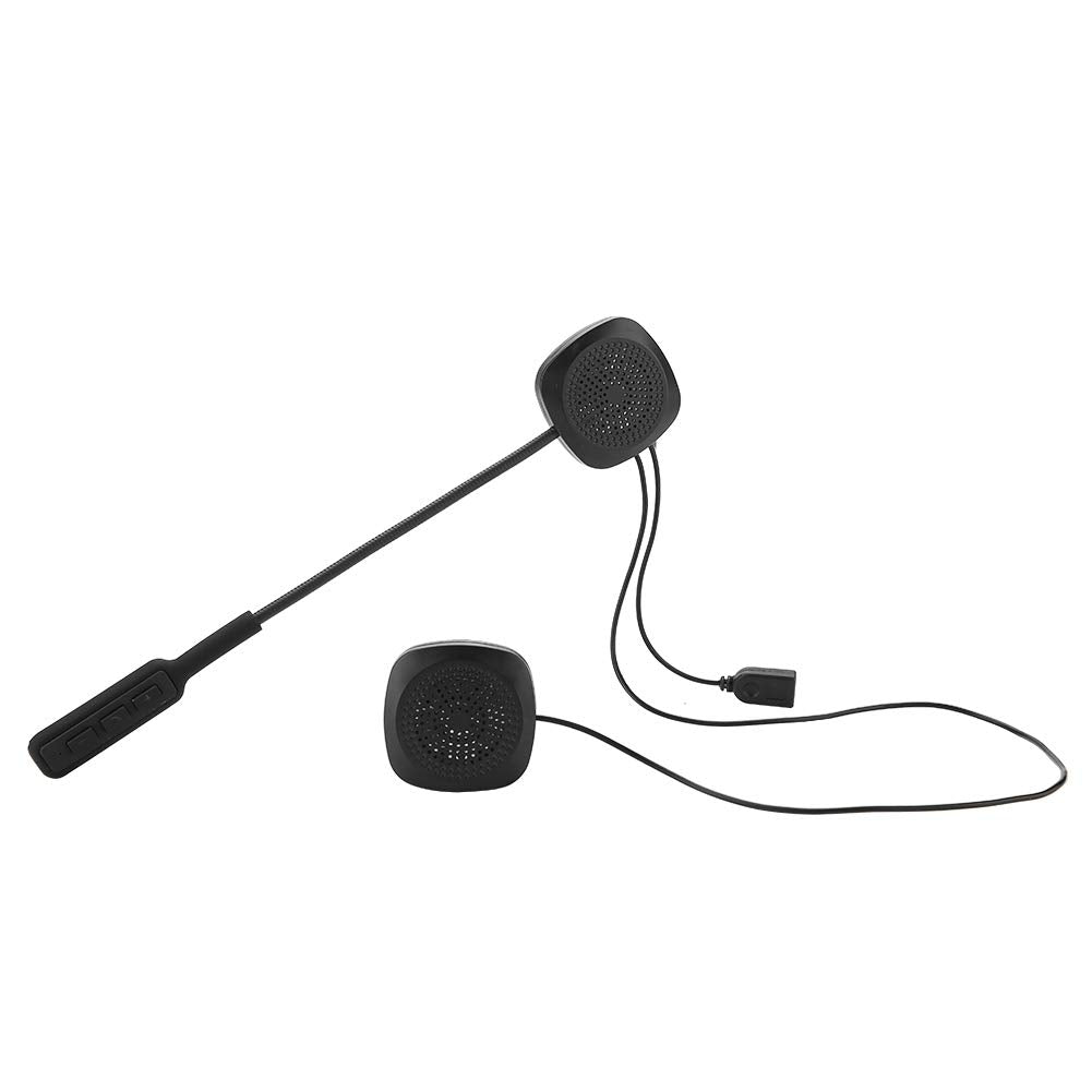 Auriculares Bluetooth ASHATA Negro con Contestador para Casco de Moto