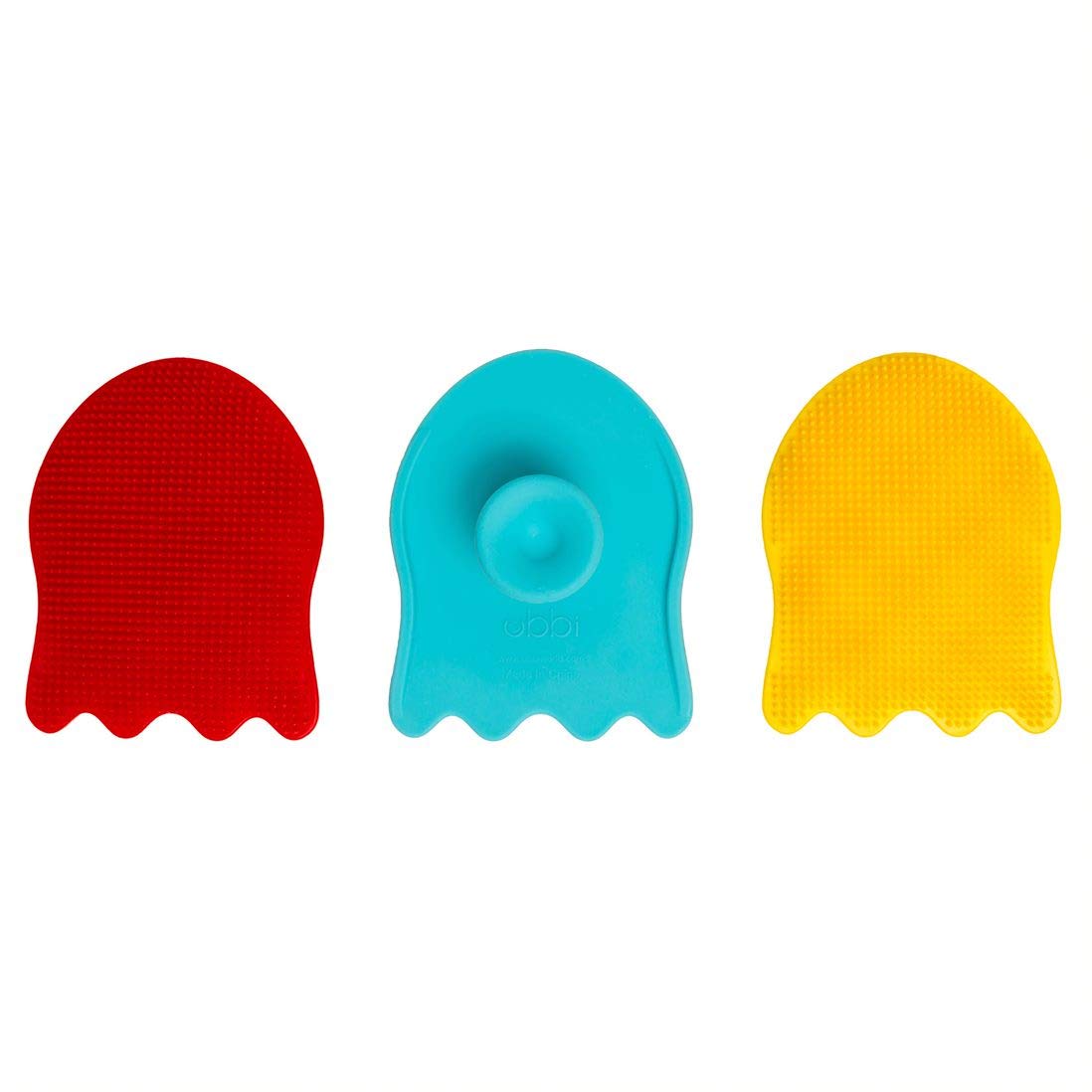 Cepillo Esponja Para Baño para Bebé Ubbi - Esponjas de baño de silicona con ventosa, 3 unidades