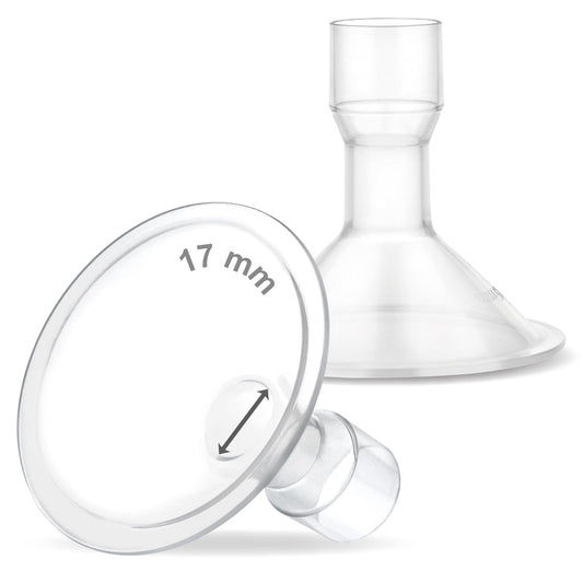Embudos Maymom MyFit 17 mm Medianos Compatibles con Extractor Medela para Sujetadores Manos Libres
